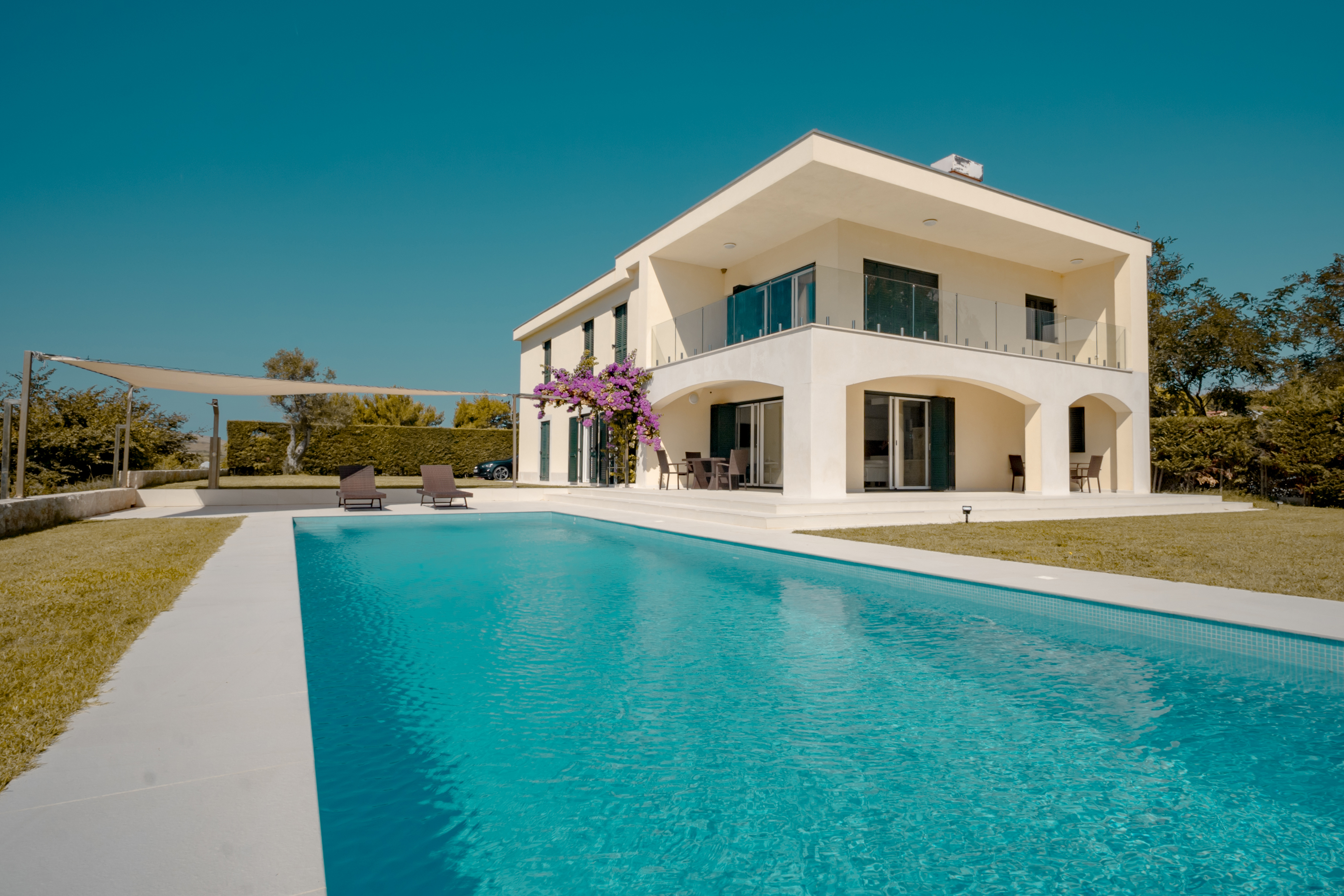 Private pool at Villa Pupa